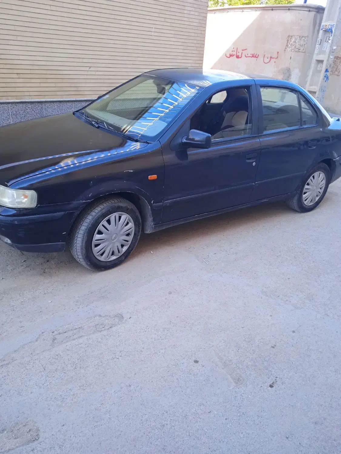 سمند 83 مشکی|خودرو سواری و وانت|شهرضا, |دیوار