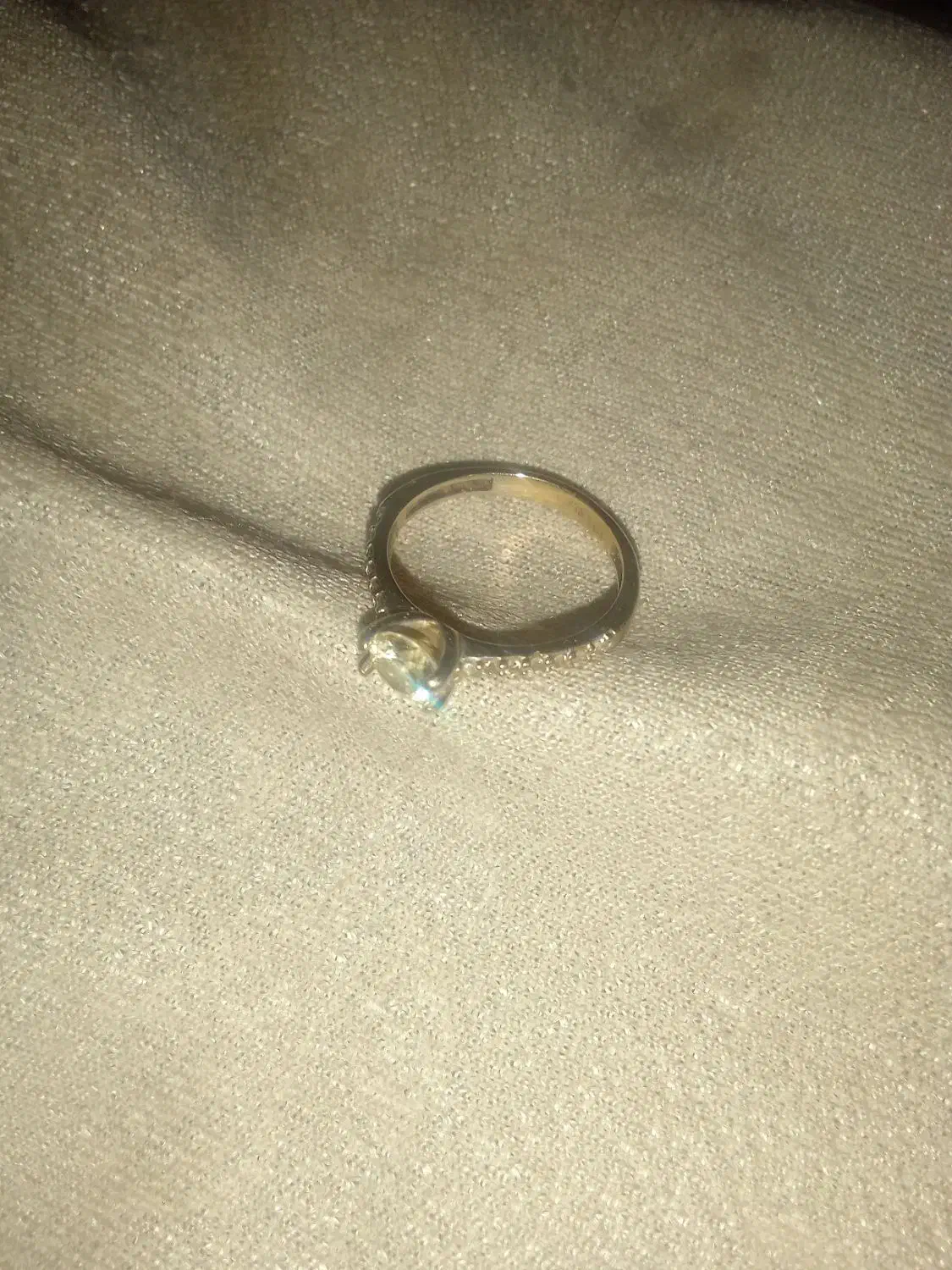 حلقه طلا سفید زیبا|جواهرات|نورآباد, |دیوار