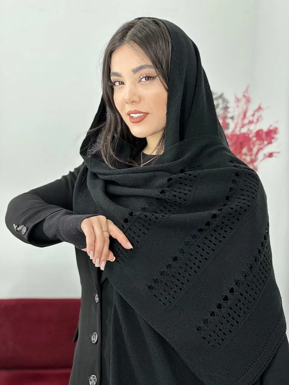 شال بافت رنگی|لباس|سلماس, |دیوار