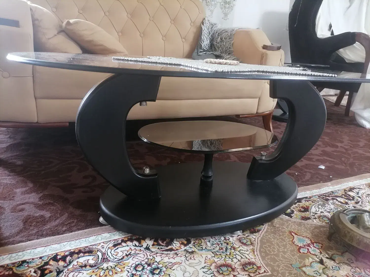 میز جلو مبلی شیشه ای|مبلمان خانگی و میز عسلی|مینودشت, |دیوار