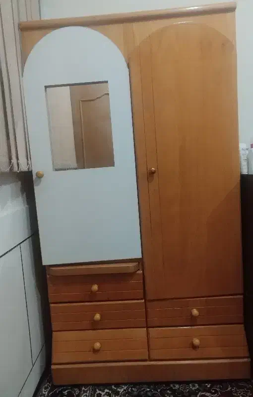 کمد ایستاده و دراور چوبی|جاکفشی، کمد، دراور|بابا حیدر, |دیوار