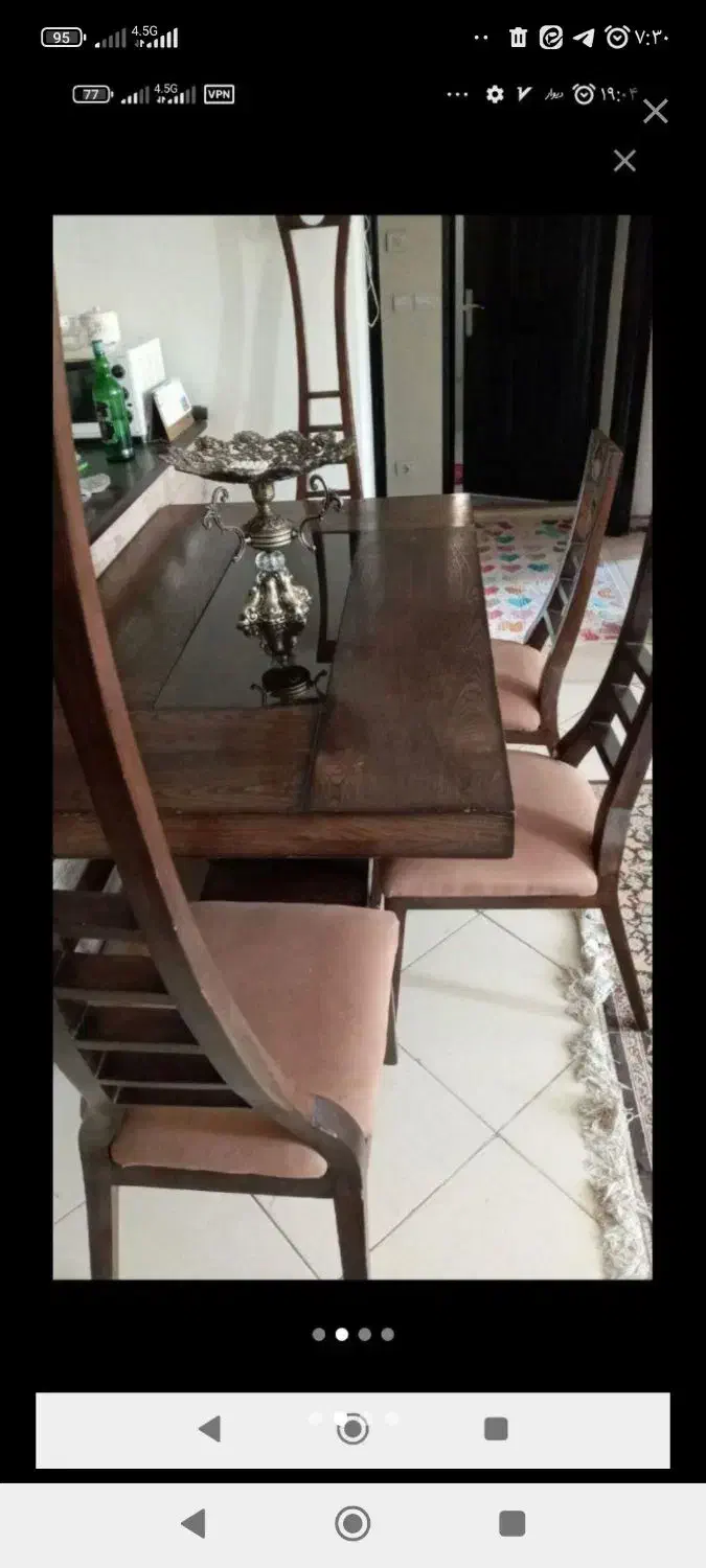 میز ناهارخوری خوری ۶ نفره|میز و صندلی غذاخوری|برخوار, |دیوار