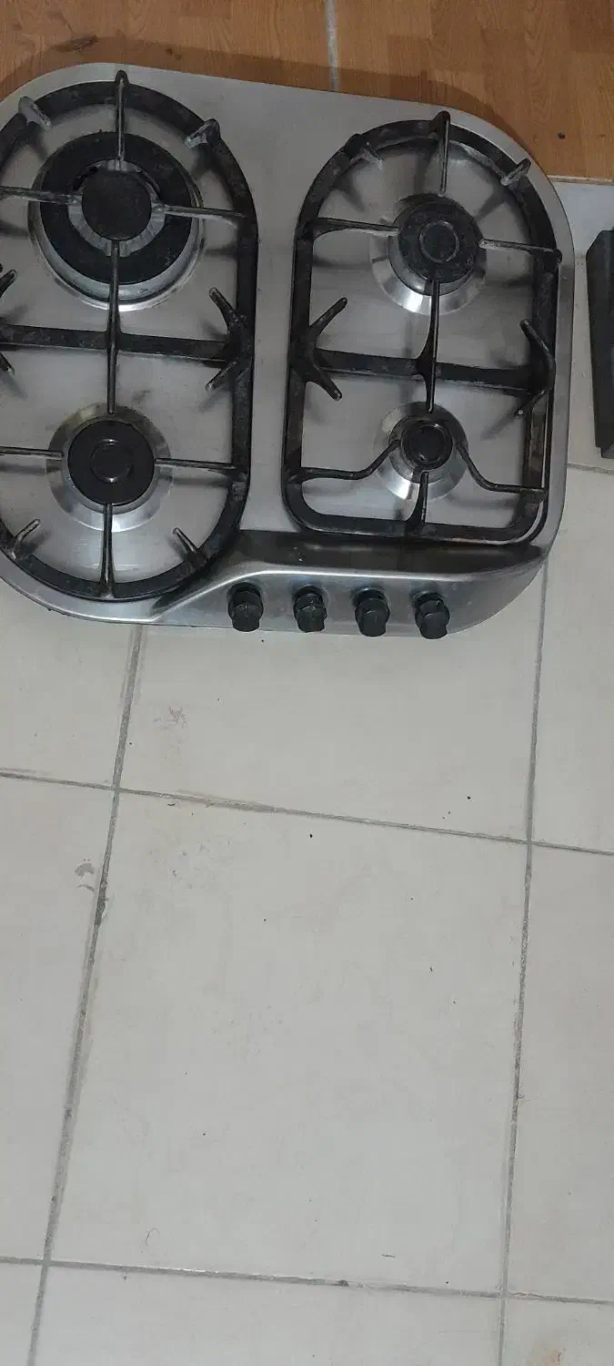 گاز صفحه ای ۴شعله استیل|اجاق گاز و لوازم برقی پخت‌وپز|ایلام, |دیوار