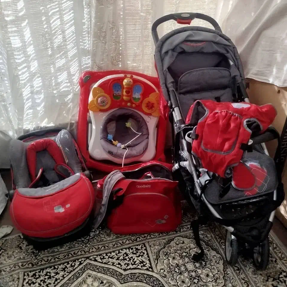 ست کالسکه پنج تیکه مارک گود بی بی|کالسکه و لوازم جانبی|سنندج, |دیوار