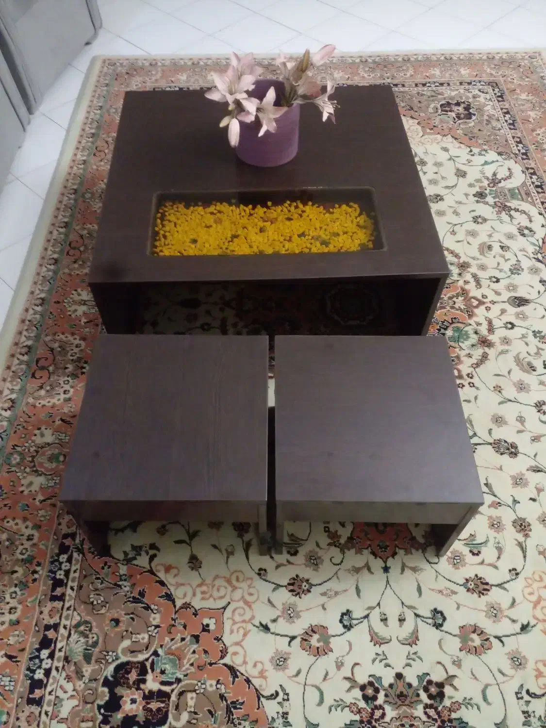 مبل راحتی ۷ نفره|مبلمان خانگی و میز عسلی|میانه, |دیوار