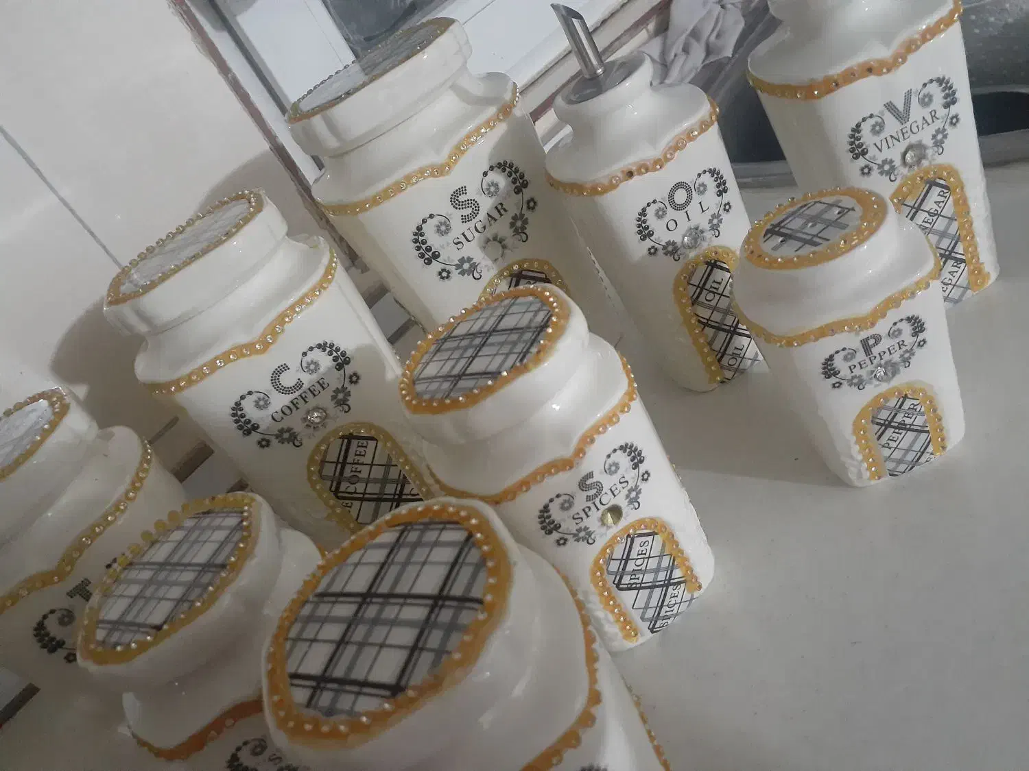 پاسماوری ۸ تیکه|ظروف سرو و پذیرایی|ورامین, خیر آباد|دیوار