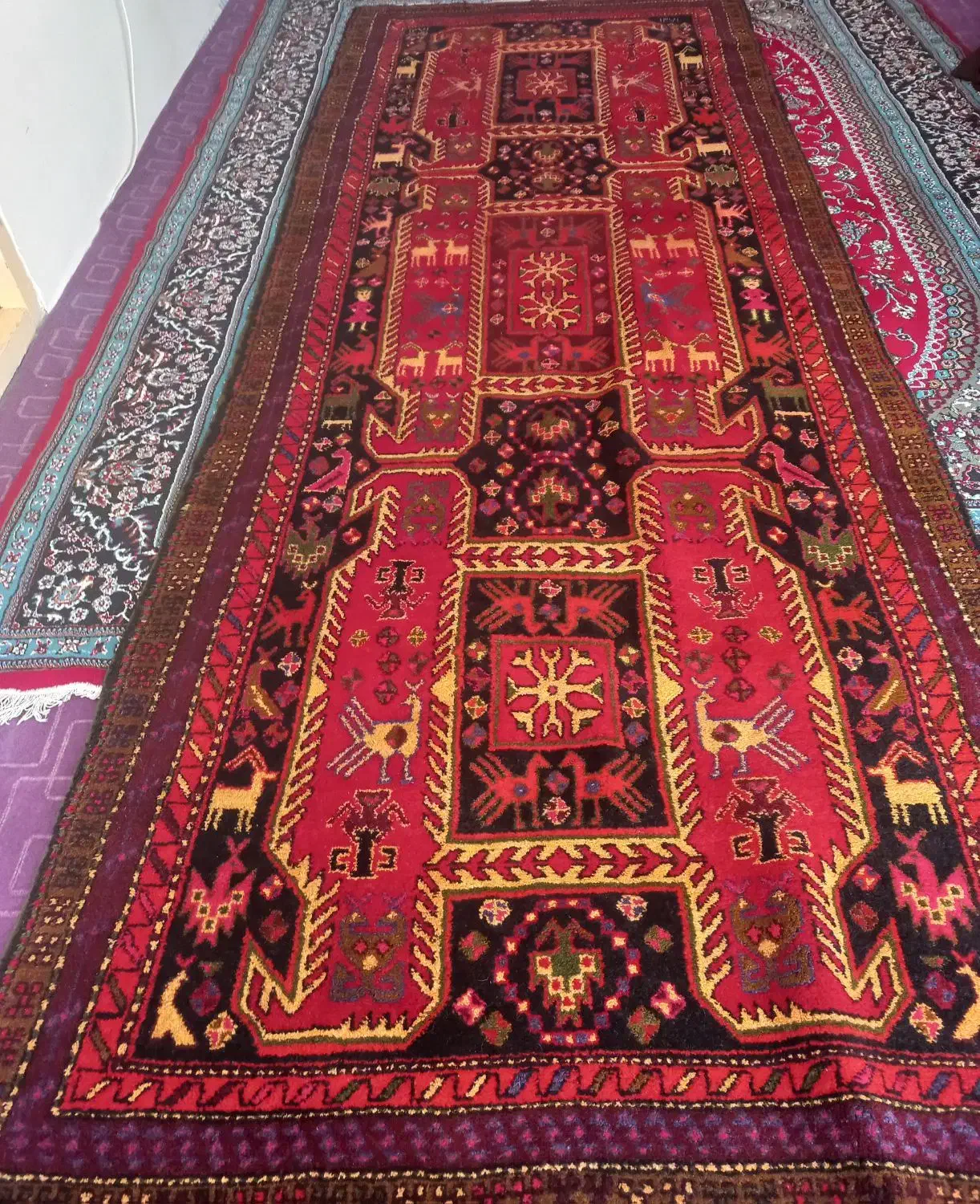 فرش طبیعی|فرش|اردبیل, |دیوار