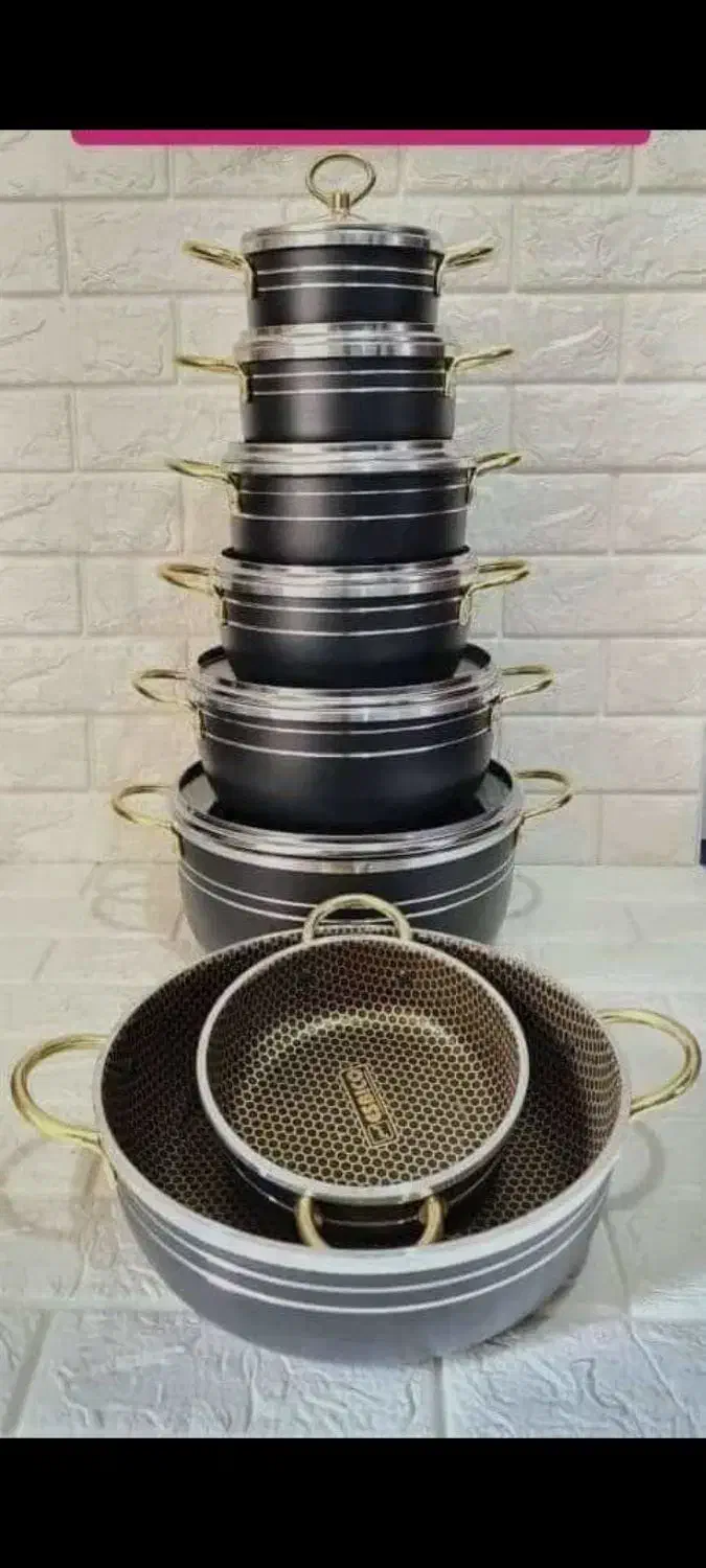 قابلمه 14 پارچه|ظروف پخت‌وپز|جم, |دیوار