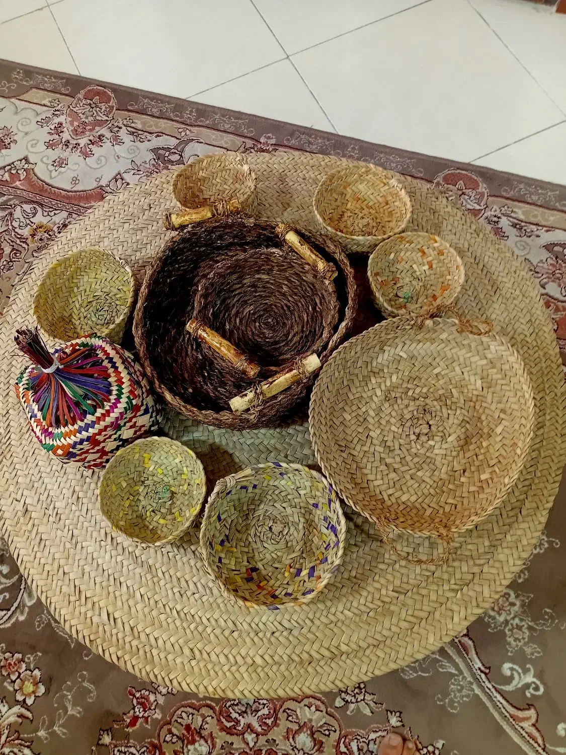 فروش صنایع دستی از نخل  خرما (دست ساز)|صنایع دستی و سایر لوازم تزئینی|اصفهان, رکن الدوله شرقی|دیوار