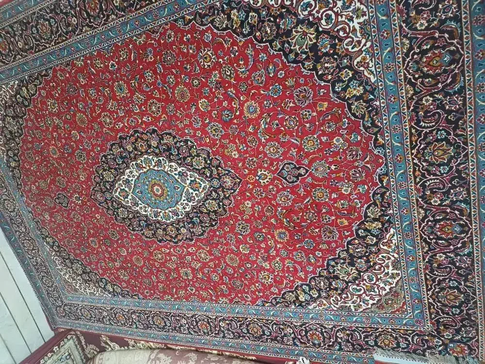 فرش ۱۲متری زمینه قرمز خوشرنگ|فرش|ورامین, ورامین|دیوار