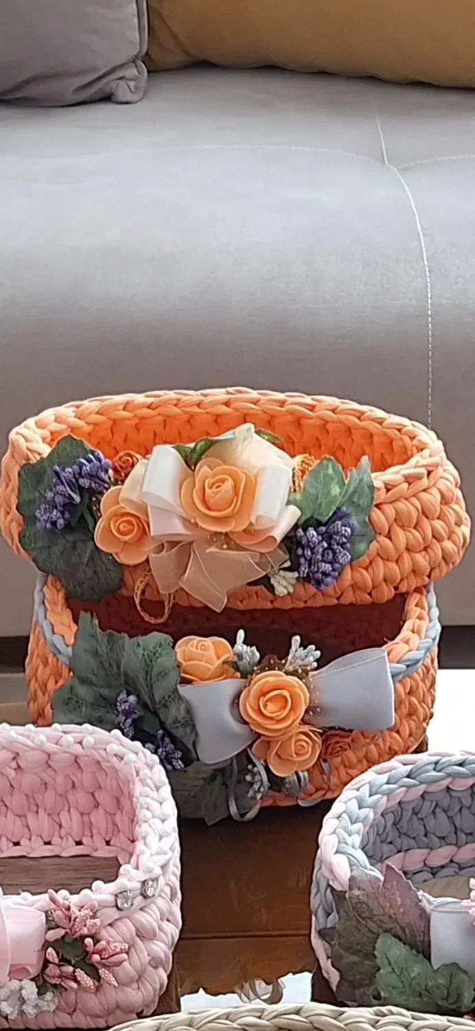 سبد لوازم میز توالت|صنایع دستی و سایر لوازم تزئینی|فشم, |دیوار