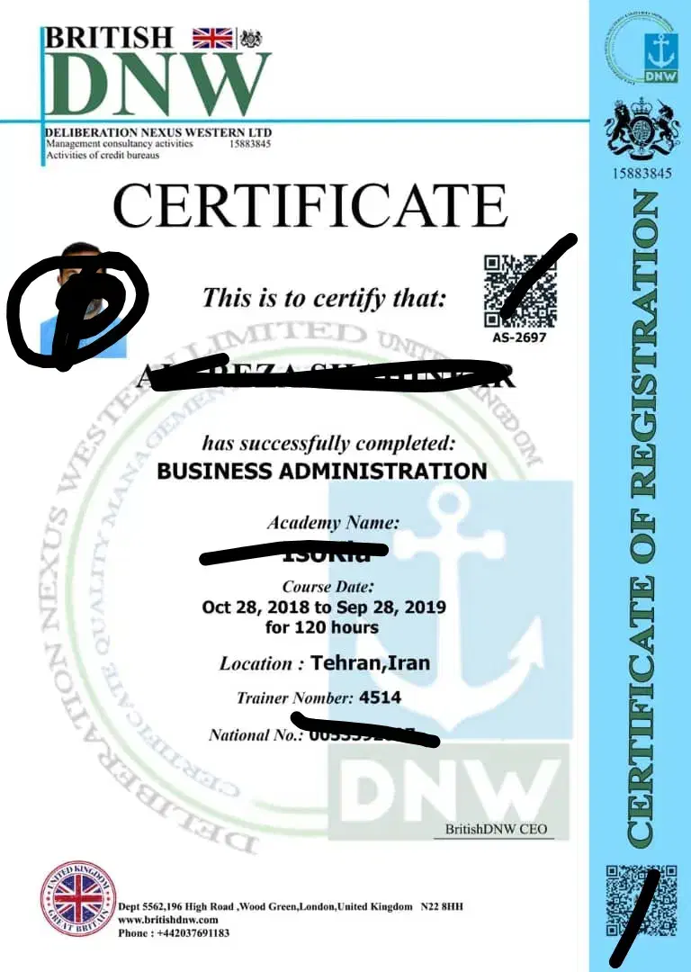 مدرک سرتیفیکیت/بین المللی/فنی حرفه ایی معتبر|خدمات آموزشی|تهران, فلسطین (میدان انقلاب)|دیوار