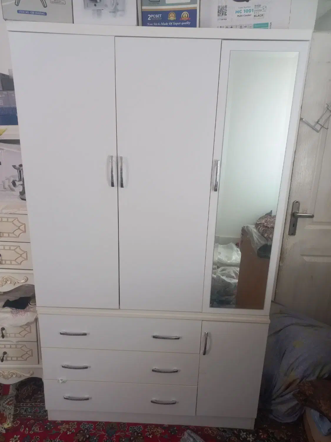 کمد دو تیکه|جاکفشی، کمد، دراور|خنجین, |دیوار