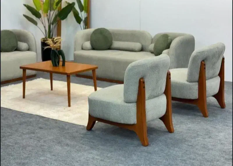 مبل ال پاندا با پارچه تدی کامفورت 8نفره|مبلمان خانگی و میز عسلی|فردیس, قریشی|دیوار