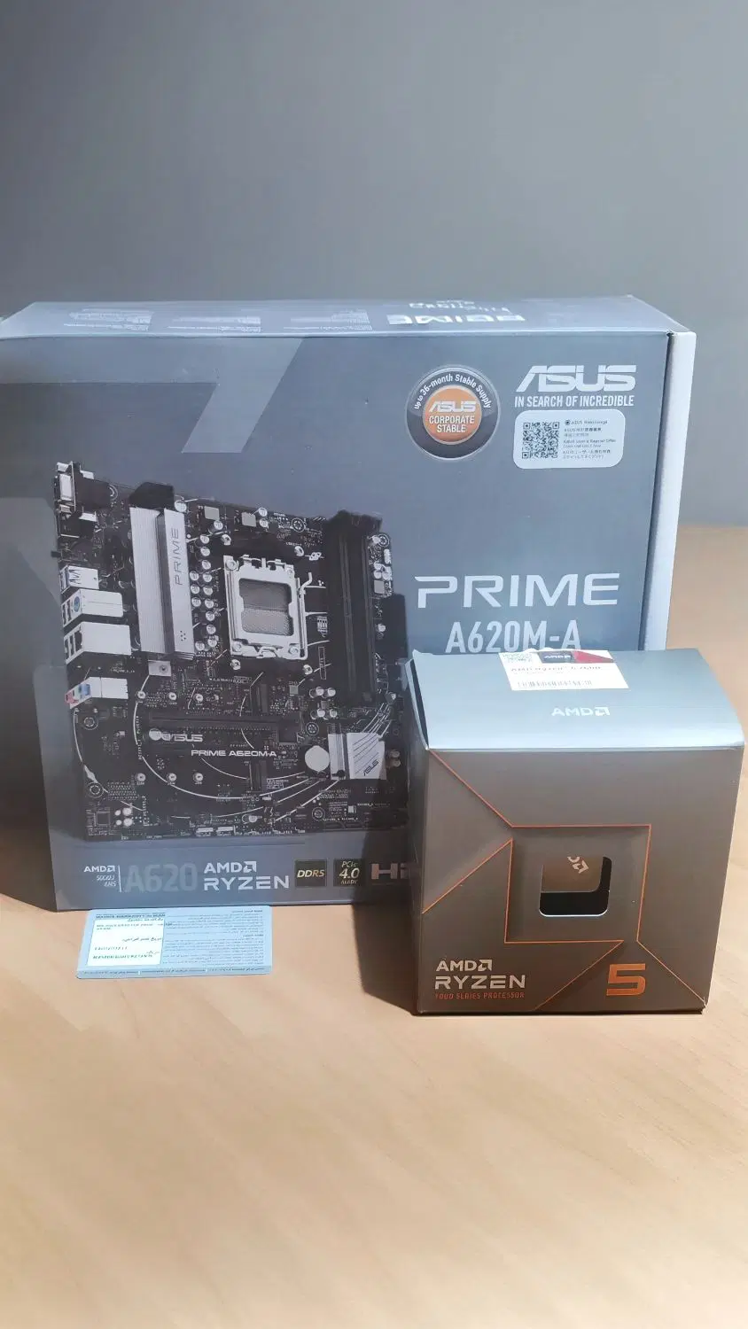 مادربرد و سی پی یو RYZEN 5 7600|قطعات و لوازم جانبی رایانه|تهران, مختاری|دیوار