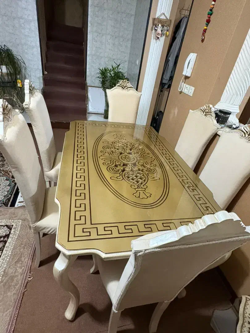 میز ناهارخوری ۶نفره و بوفه چوب|میز و صندلی غذاخوری|شیراز, شهرک فرهنگیان|دیوار