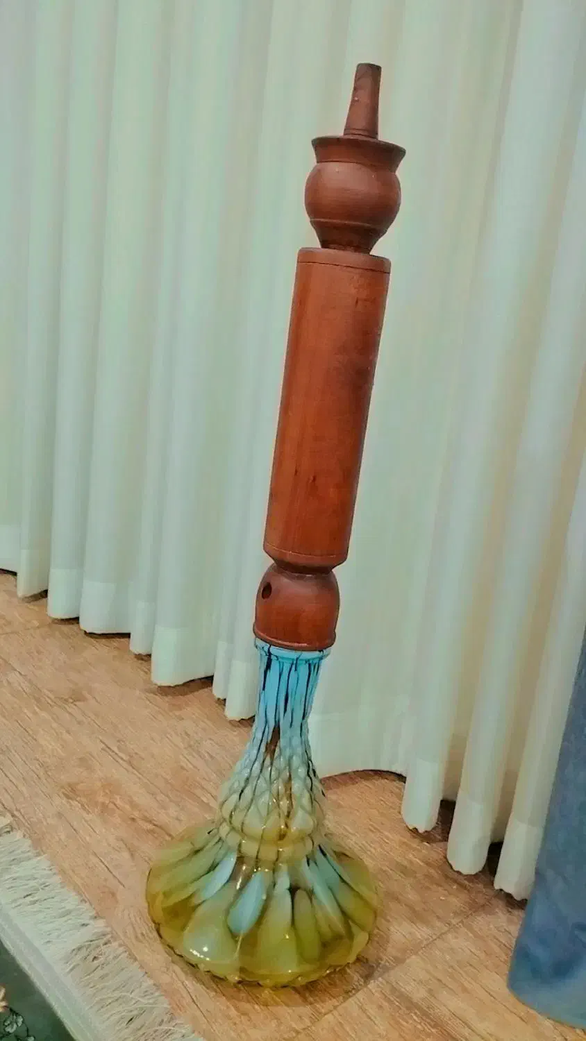 قلیان چوب سرخدار|کلکسیون اشیاء عتیقه|دلند, |دیوار