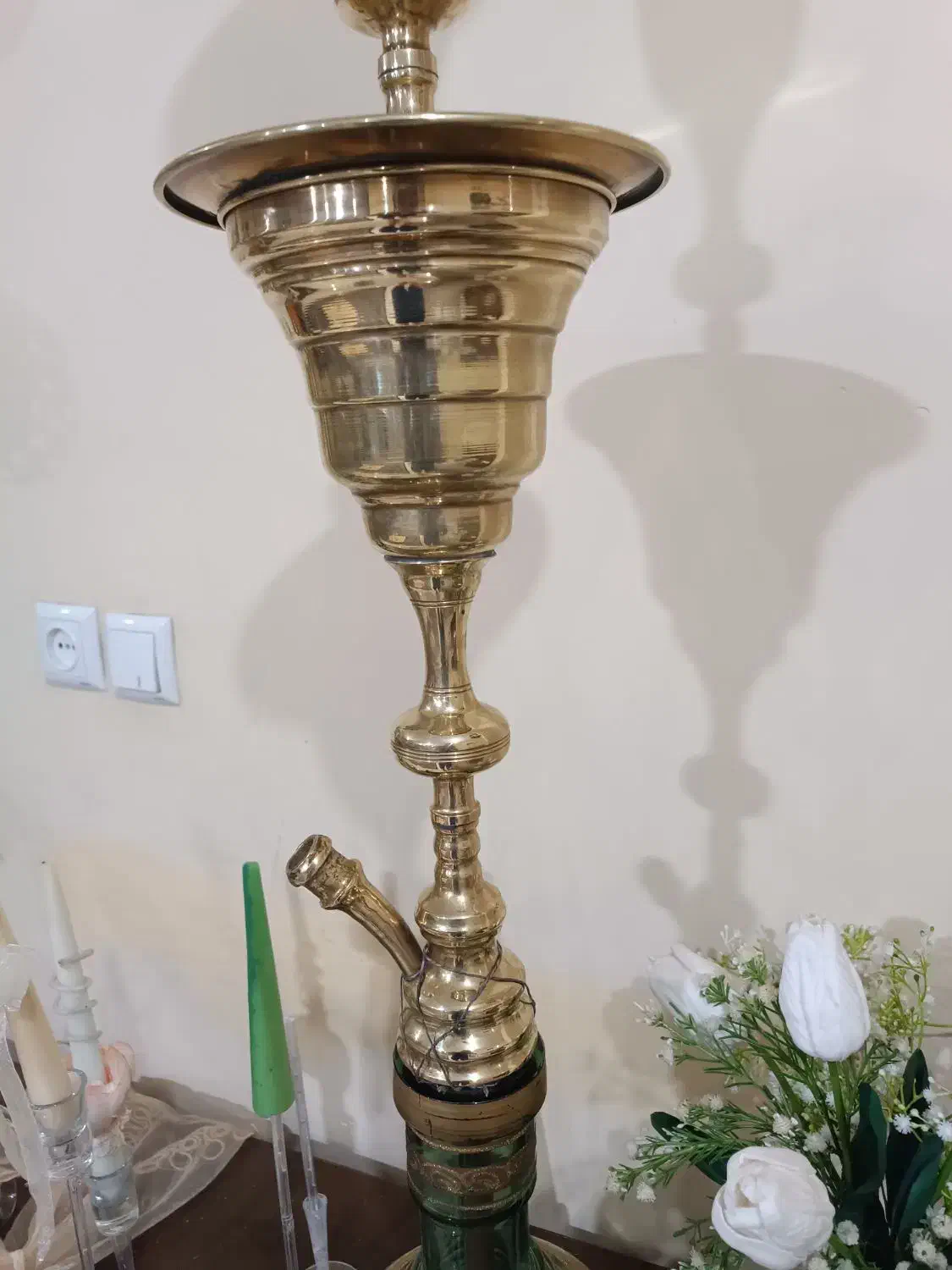 قلیون عربی بسیار زیبا با قیمت مناسب|صنایع دستی و سایر لوازم تزئینی|برخوار, |دیوار