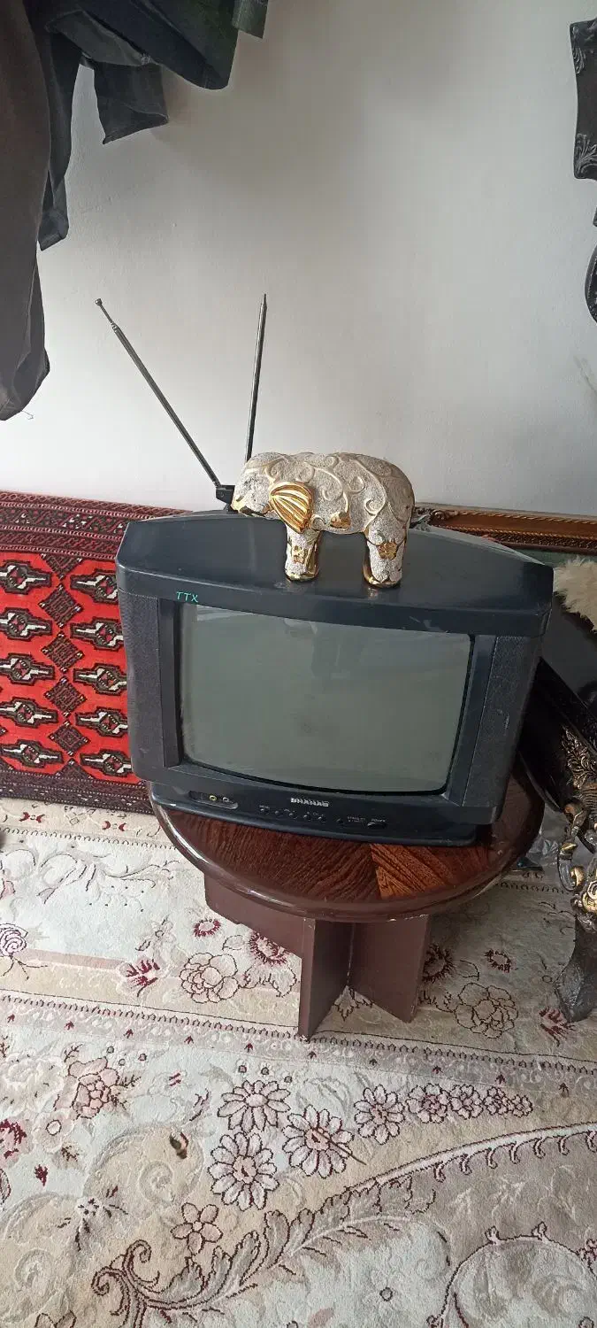 تلویزیون 14 انج قدیمی دکوری|تلویزیون و پروژکتور|چهارباغ, |دیوار