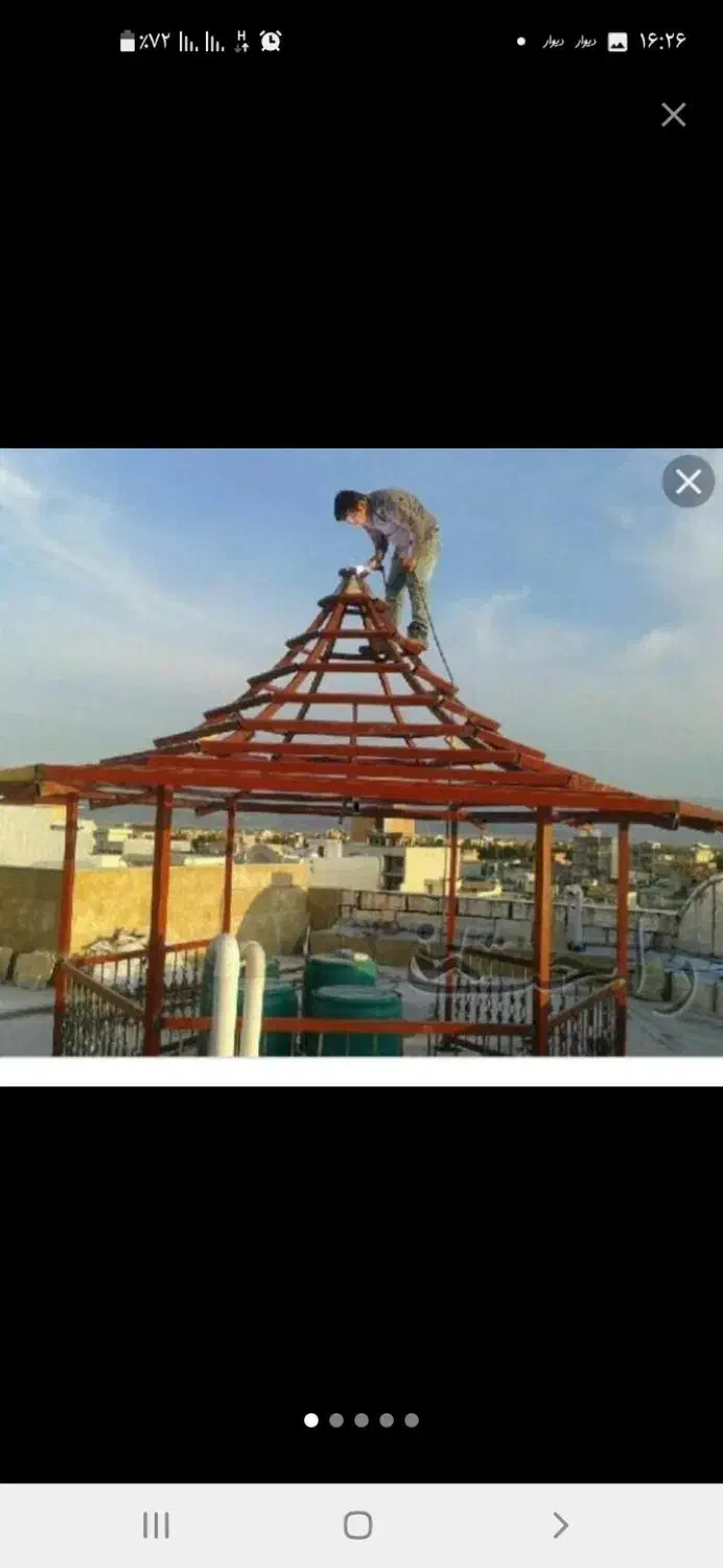 ساخت وجوشکاری سایبان سقف سوله کانکس ساندویچ پنل و.|خدمات پیشه و مهارت|بندرلنگه, |دیوار