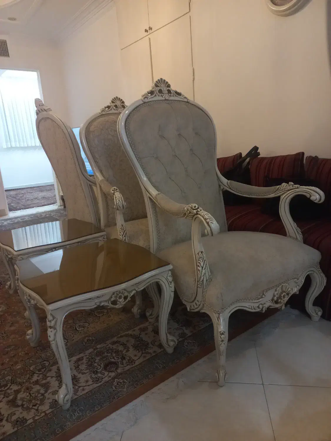 مبلمان استیل ۷ نفره|مبلمان خانگی و میز عسلی|تهران, تهرانسر شمالی|دیوار