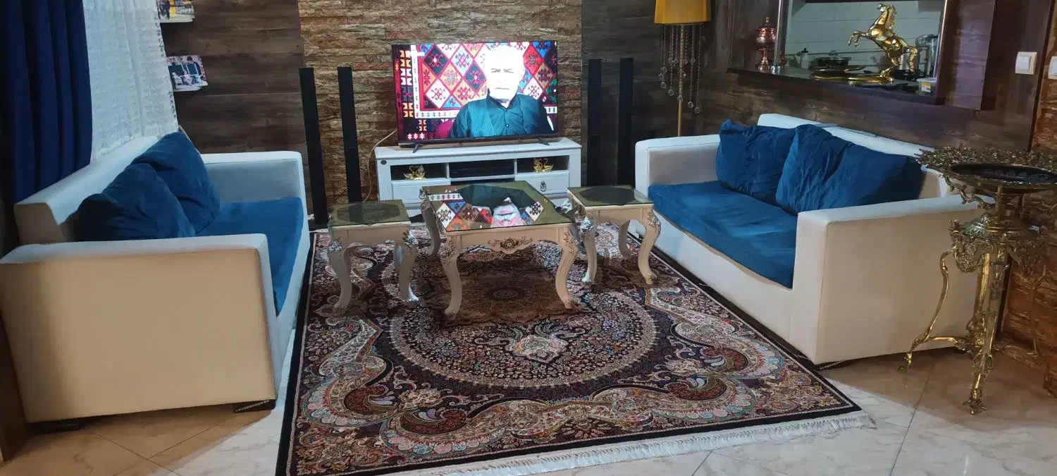 ست مبل راحتی با جلو مبلی|مبلمان خانگی و میز عسلی|قزوین, |دیوار