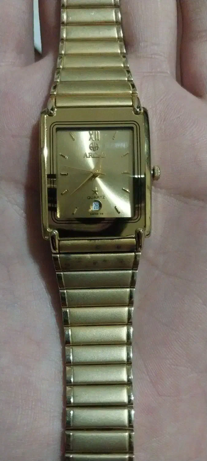 ساعت مچی مردانه اصل سوییس روکش طلا ۲۲ عیار|ساعت|مشگین شهر, |دیوار