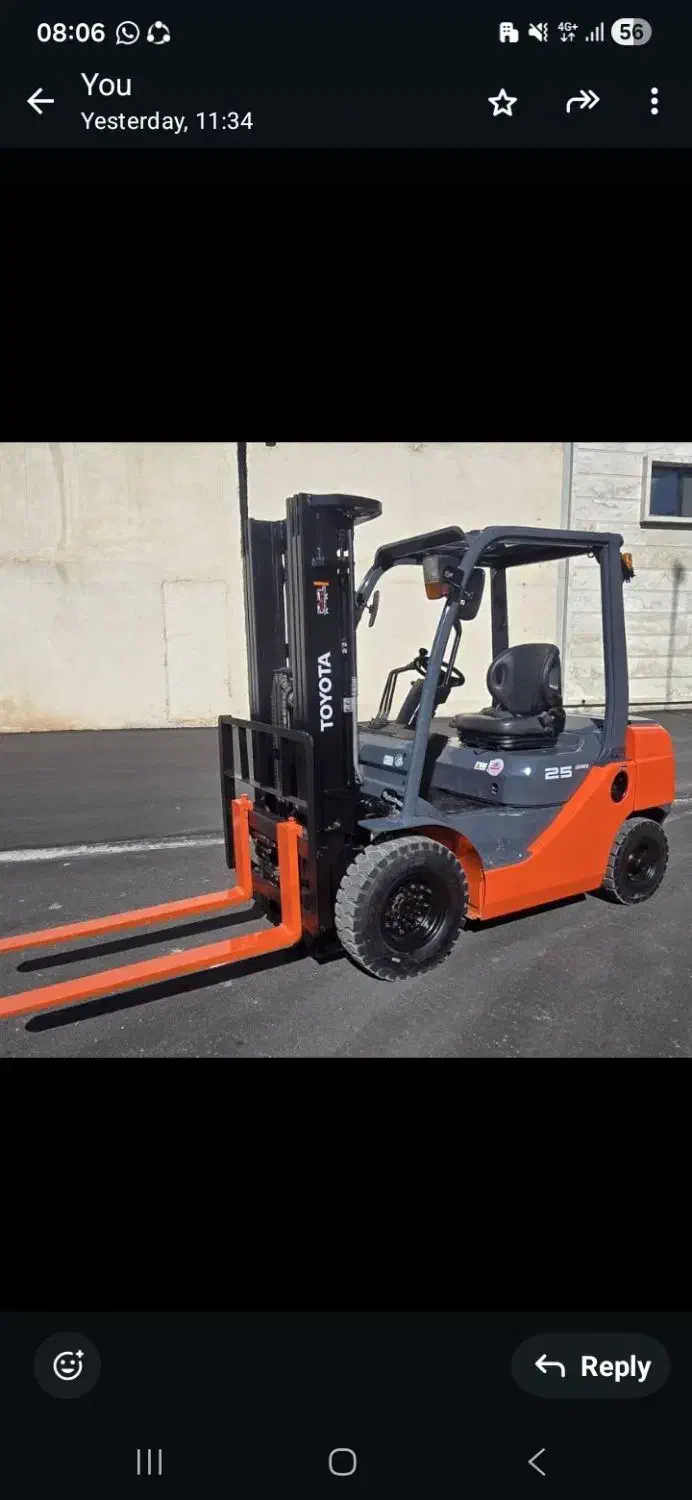 لیفتراک ۲/۵ تن تویوتا|خودرو سنگین|شیراز, شهرک صنعتی شیراز|دیوار