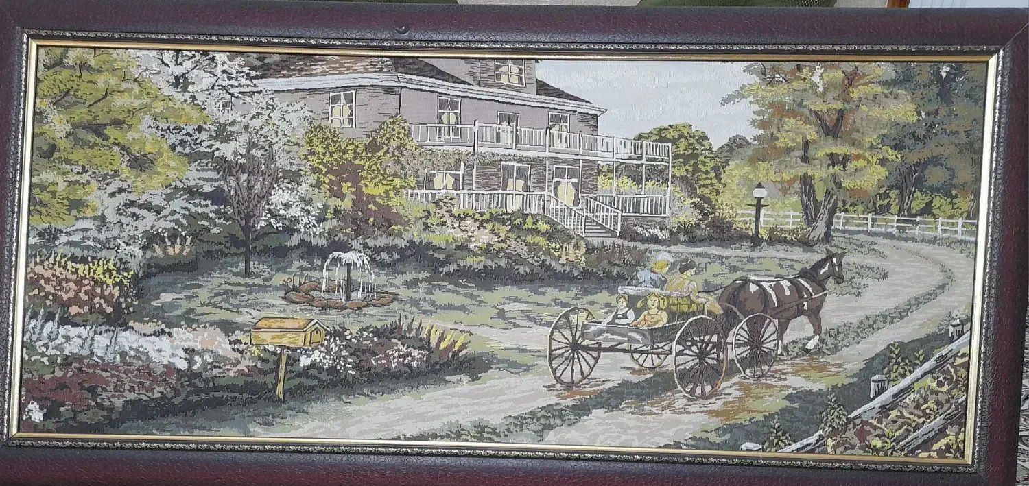 تابلو منظره زیبا|تابلو فرش|ساوه, |دیوار