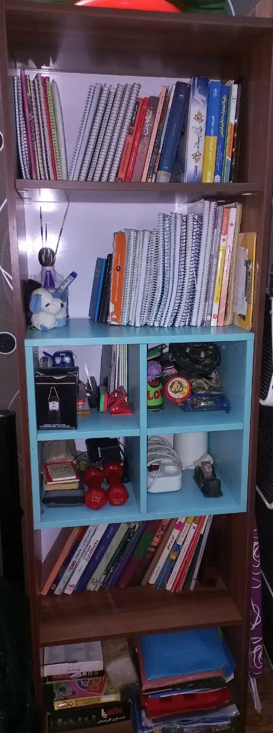 کتابخانه ۲ عدد|کتابخانه، شلف، قفسههای دیواری|اهواز, بهارستان|دیوار