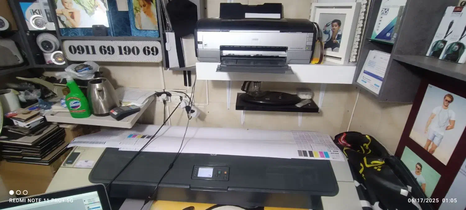 پلاتر HP T770در حد آک هد۱۰۰٪و پرینتر ۱۴۱۰سابلیمیشن|پرینتر، اسکنر، کپی، فکس|تهران, یاخجی آباد|دیوار
