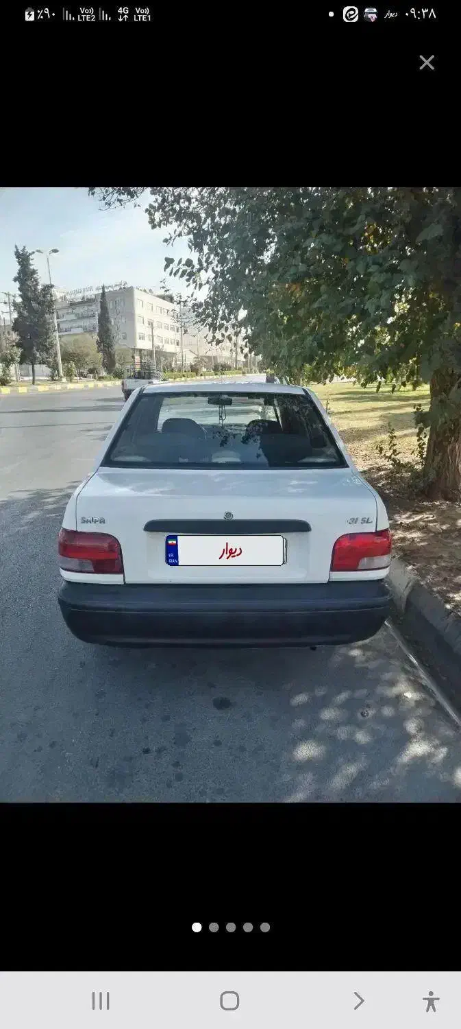 پراید ۹۳ دو گانه سوز کارخانه|خودرو سواری و وانت|جهرم, |دیوار