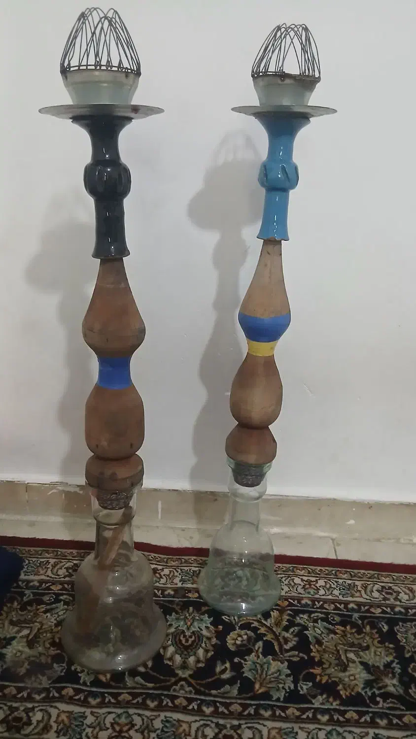 2عددقلیان چایخانه و۱عددقلیان مسی سوپاپ دار|کلکسیون و سرگرمی|ملارد, |دیوار