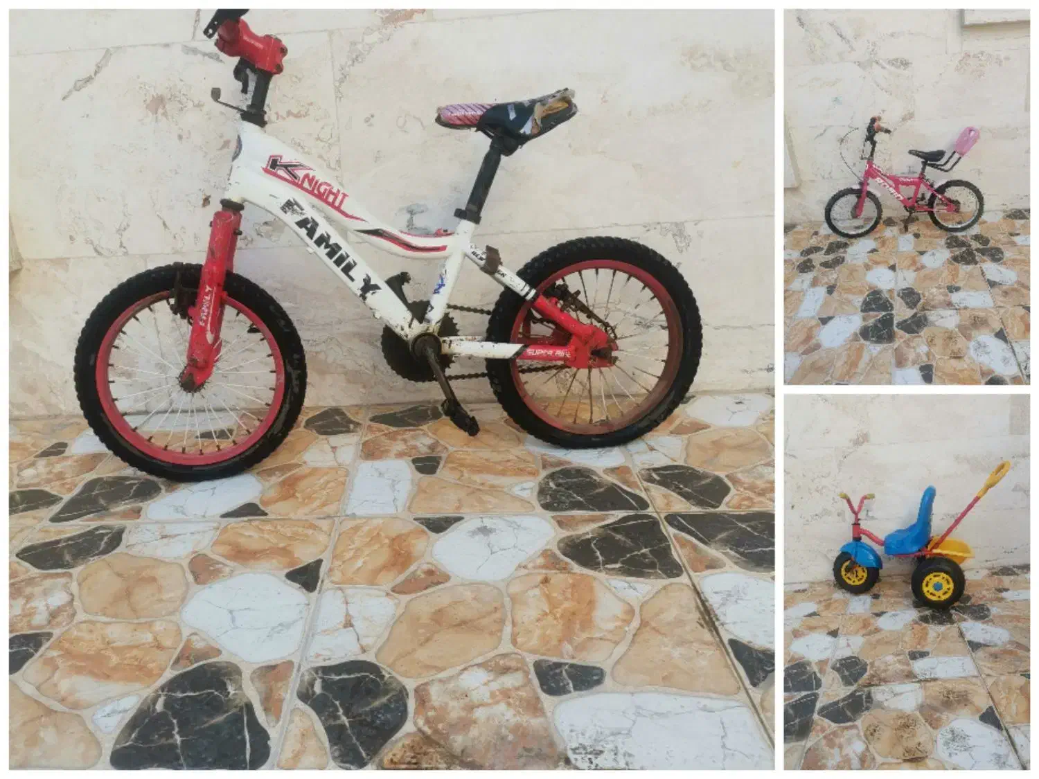 دو عدد دوچرخه و یک سه چرخه|دوچرخه، اسکیت، اسکوتر|آبادان, |دیوار