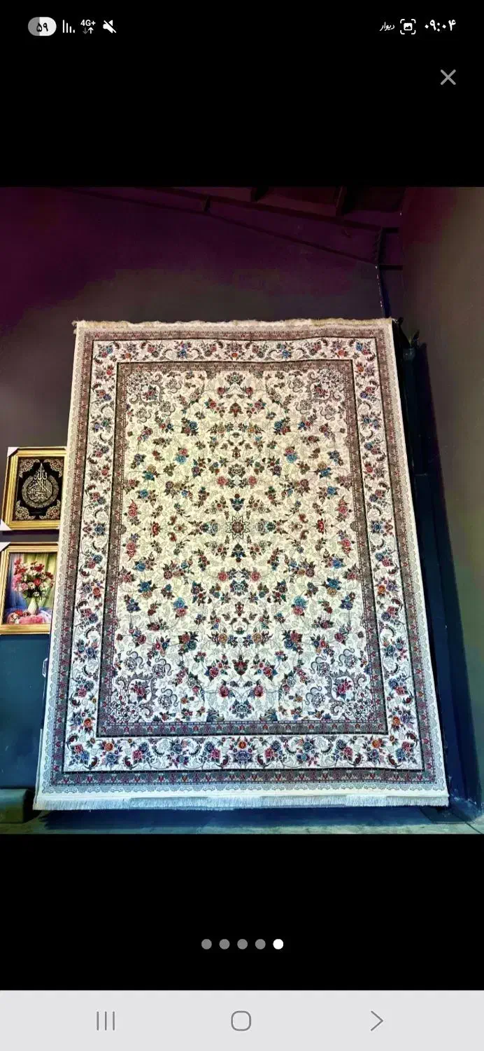 سلطان افشان درباری ۱۲۰۰|فرش|شیراز, ریشمک|دیوار