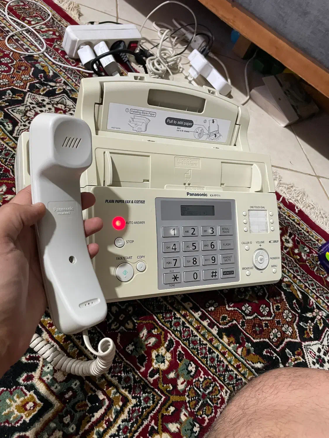 فکس PANASONIC مدل KX-FP711CX|پرینتر، اسکنر، کپی، فکس|کرمان, |دیوار