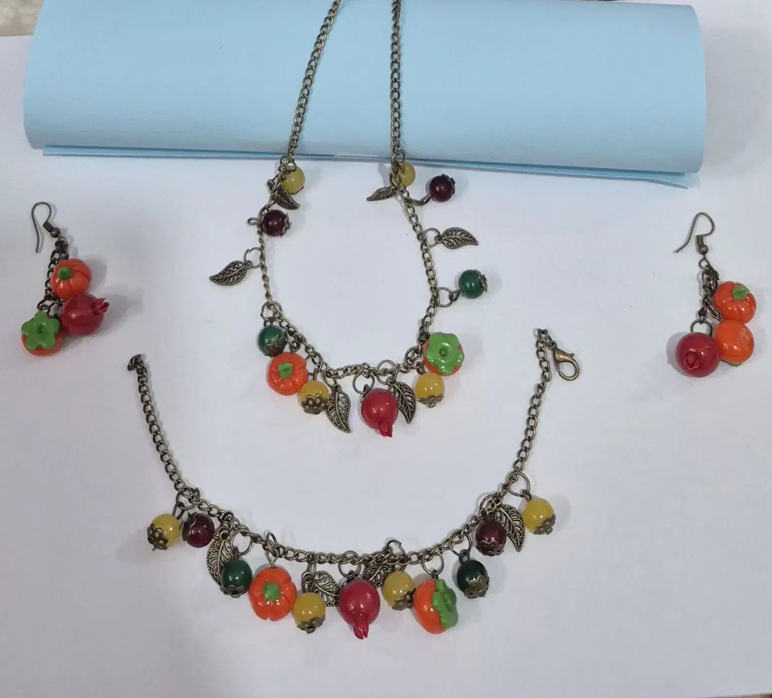 گردنبند و گوشواره یلدایی|بدلیجات|فردوسیه, |دیوار