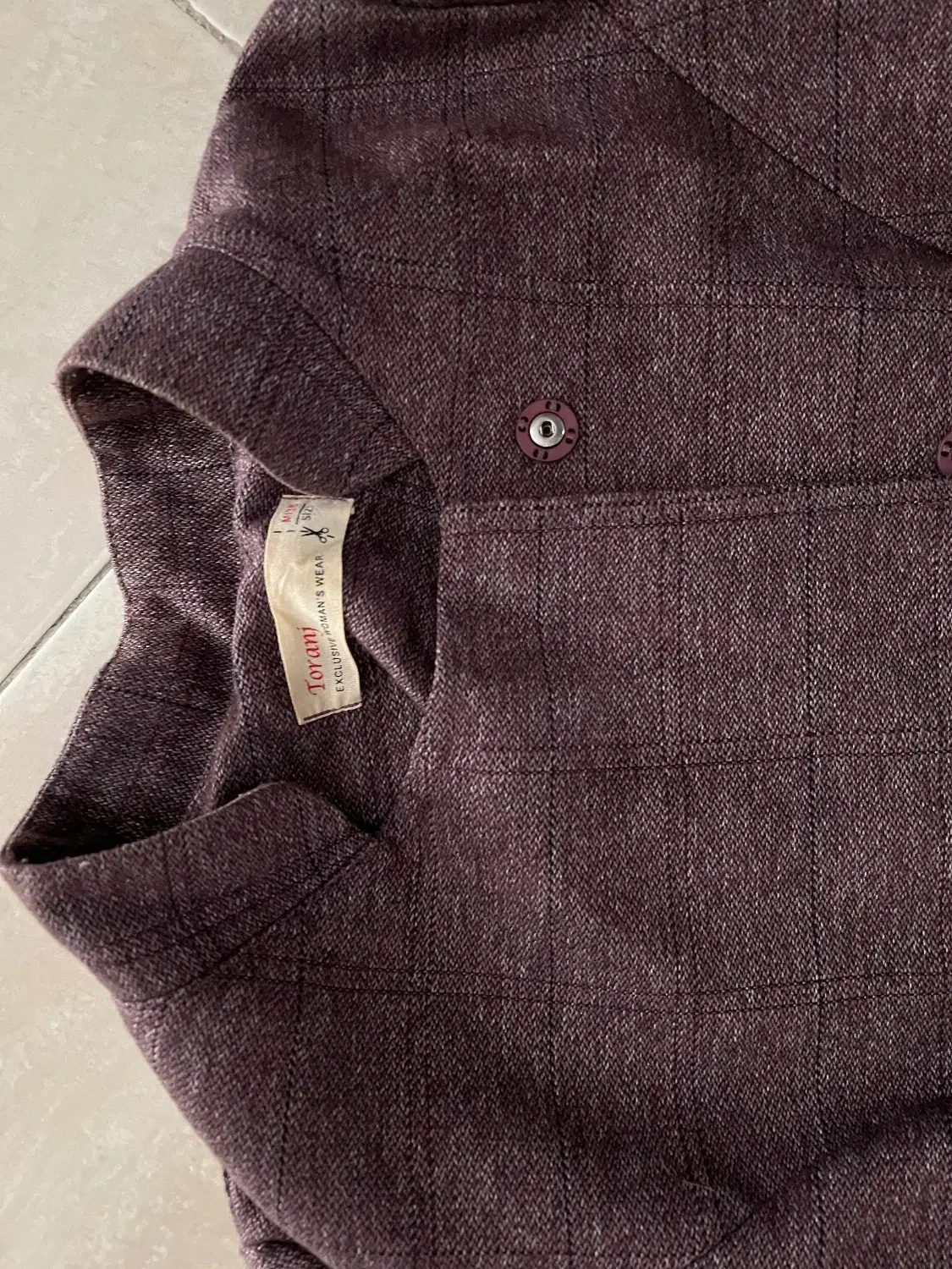 مانتو ضخیم سایز ۳۸ در حد نو|لباس|ساری, |دیوار