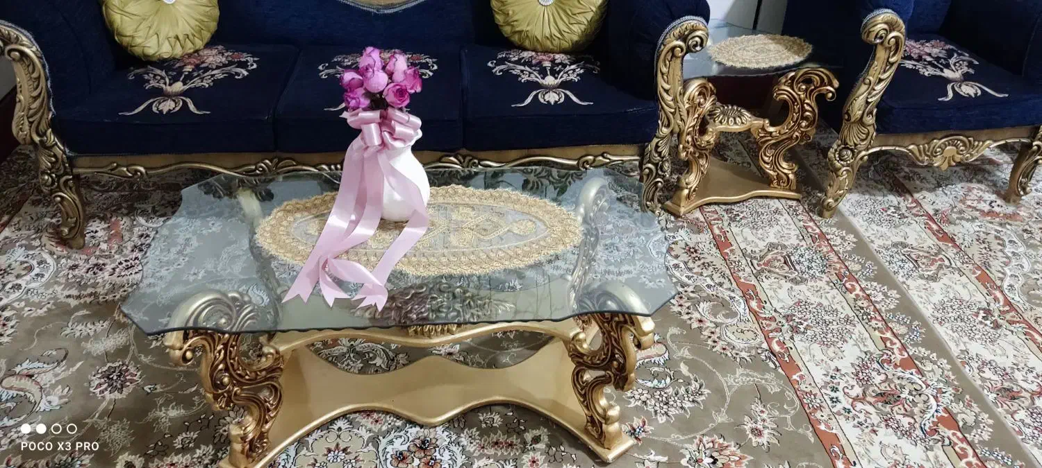 مبل سلطنتی 7 نفره|مبلمان خانگی و میز عسلی|رزن, |دیوار