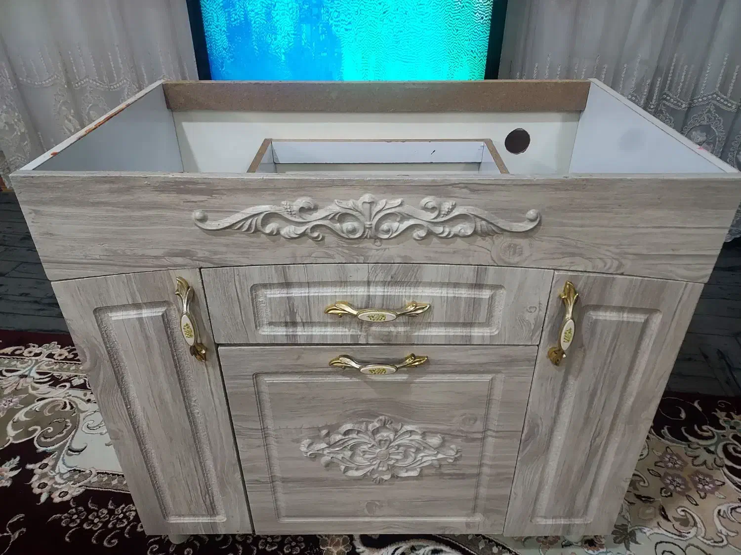 کابینت زیر گاز صفحه ای|آب‌چکان و نظم‌دهنده ظروف|نظرآباد, رسالت|دیوار