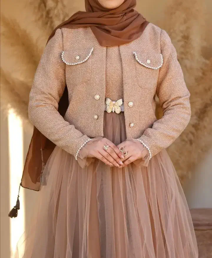 کت سارافون مجلسی جنس شَنِل|لباس|فارسان, |دیوار