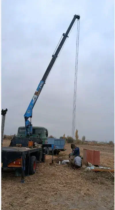 جرثقیل 3تن دکل بلند جهت کار شبانه روزی|خدمات حمل و نقل|شیراز, ترمینال باربری|دیوار