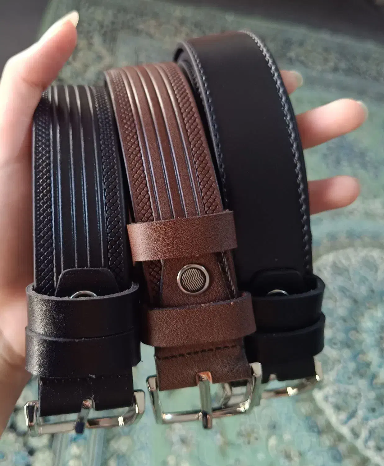 کمربند چرم اصل|کیف، کفش، کمربند|کرمانشاه, |دیوار