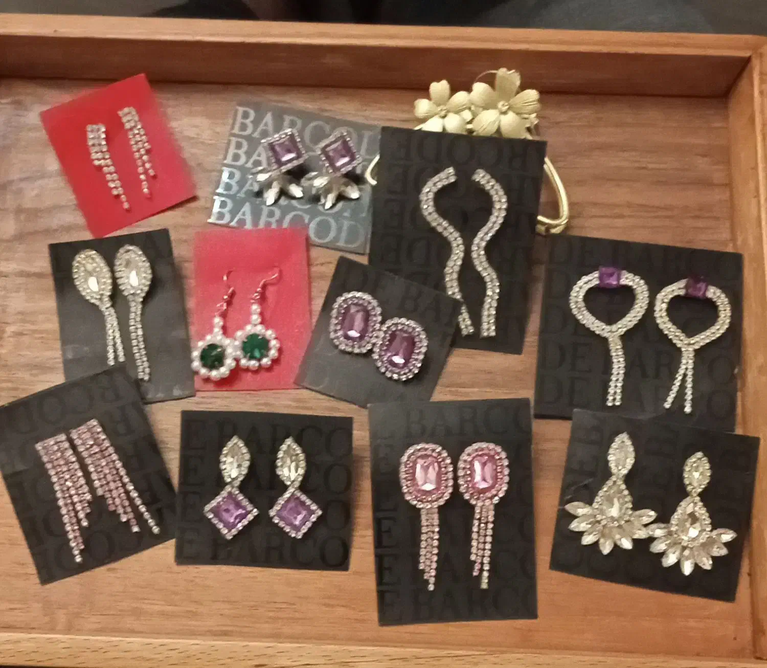 گوشوارههای شیک نگین دار کریستالی|بدلیجات|تبریز, |دیوار