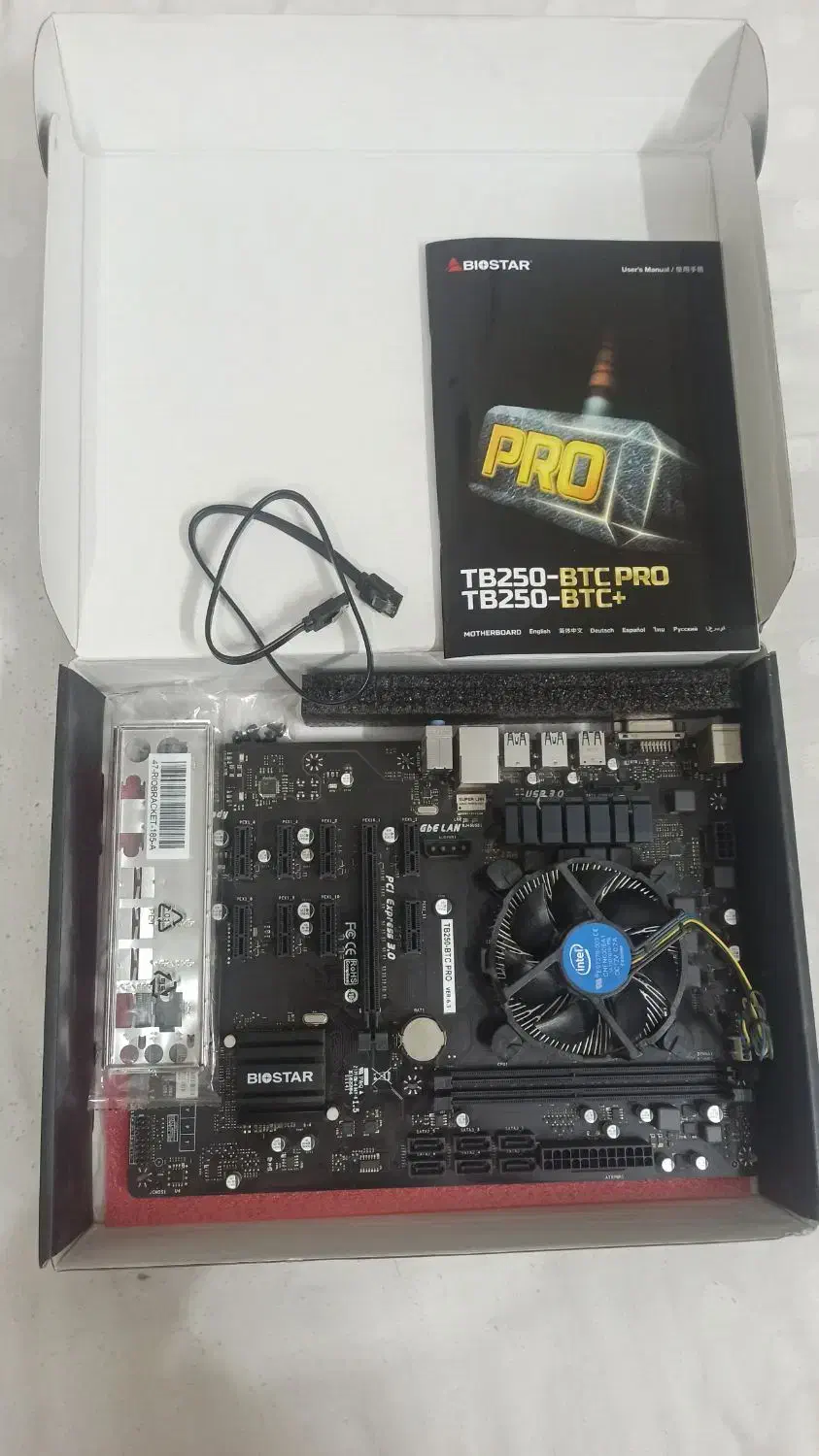 مادربرد بایوستار Tb 250 BTC pro  Biostar|قطعات و لوازم جانبی رایانه|تهران, بنی‌هاشم|دیوار