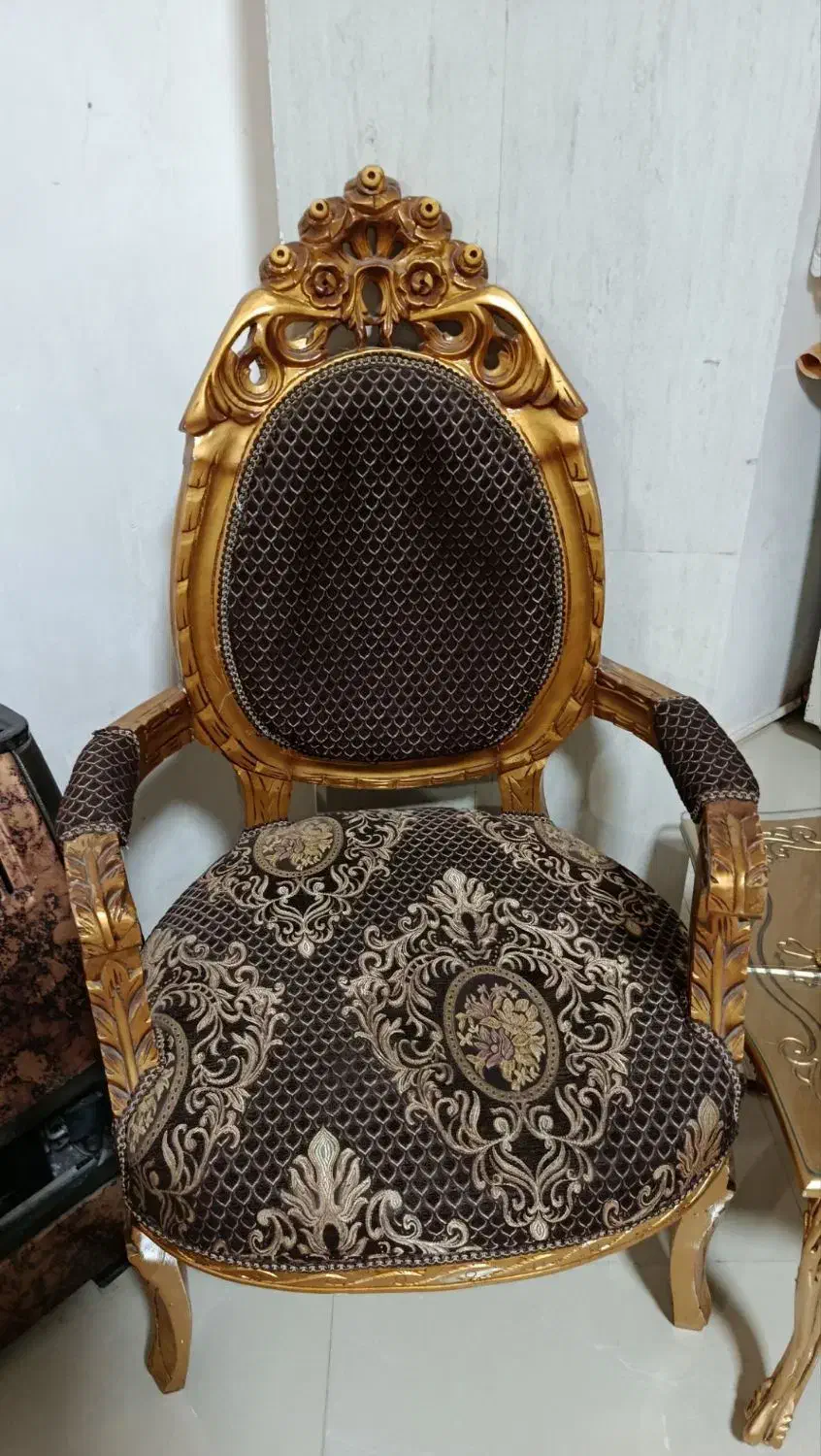 مبل سلطنتی چوب راش روکش کاملا نو|مبلمان خانگی و میز عسلی|اقبالیه, |دیوار