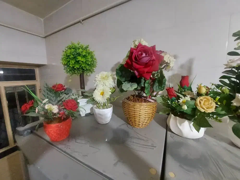 گل و گلدان های زیبا|گل مصنوعی|کازرون, |دیوار