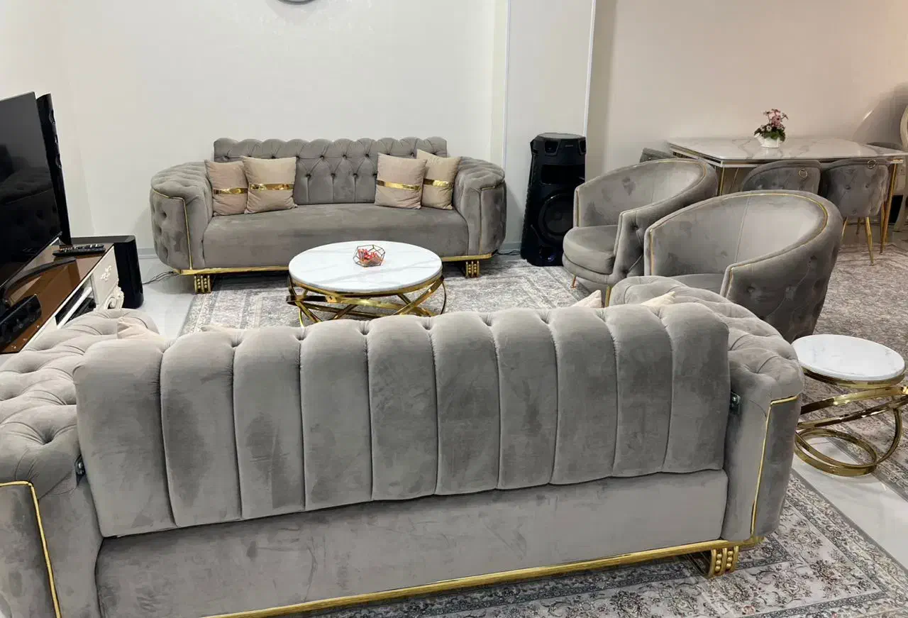 مبل راحتی مکانیزه چستر و میز ناهارخوری ست|مبلمان خانگی و میز عسلی|اندیشه, شهرک صدف|دیوار