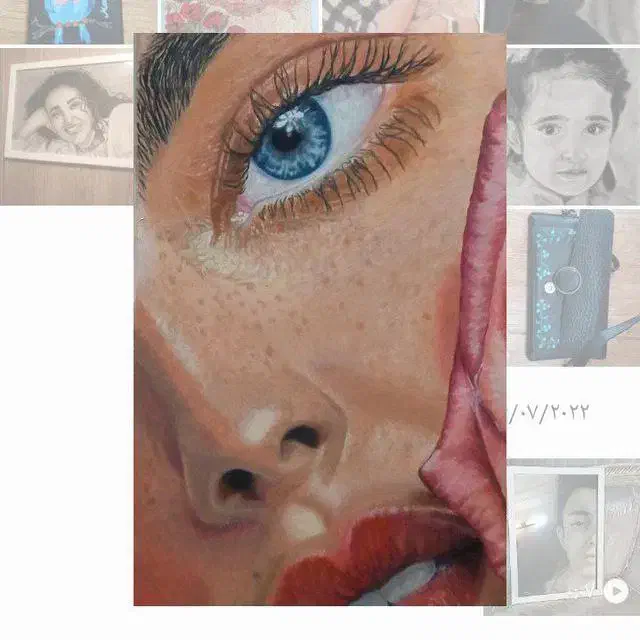 سفارش نقاشی چهره ،آموزش نقاشی  و خطاطی و فینگر فود|خدمات آموزشی|مشهد, هفت تیر (آب و برق)|دیوار