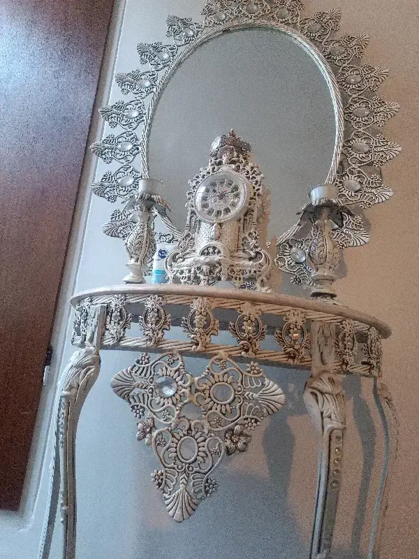 آینه شمعدان|آینه|باغستان, |دیوار